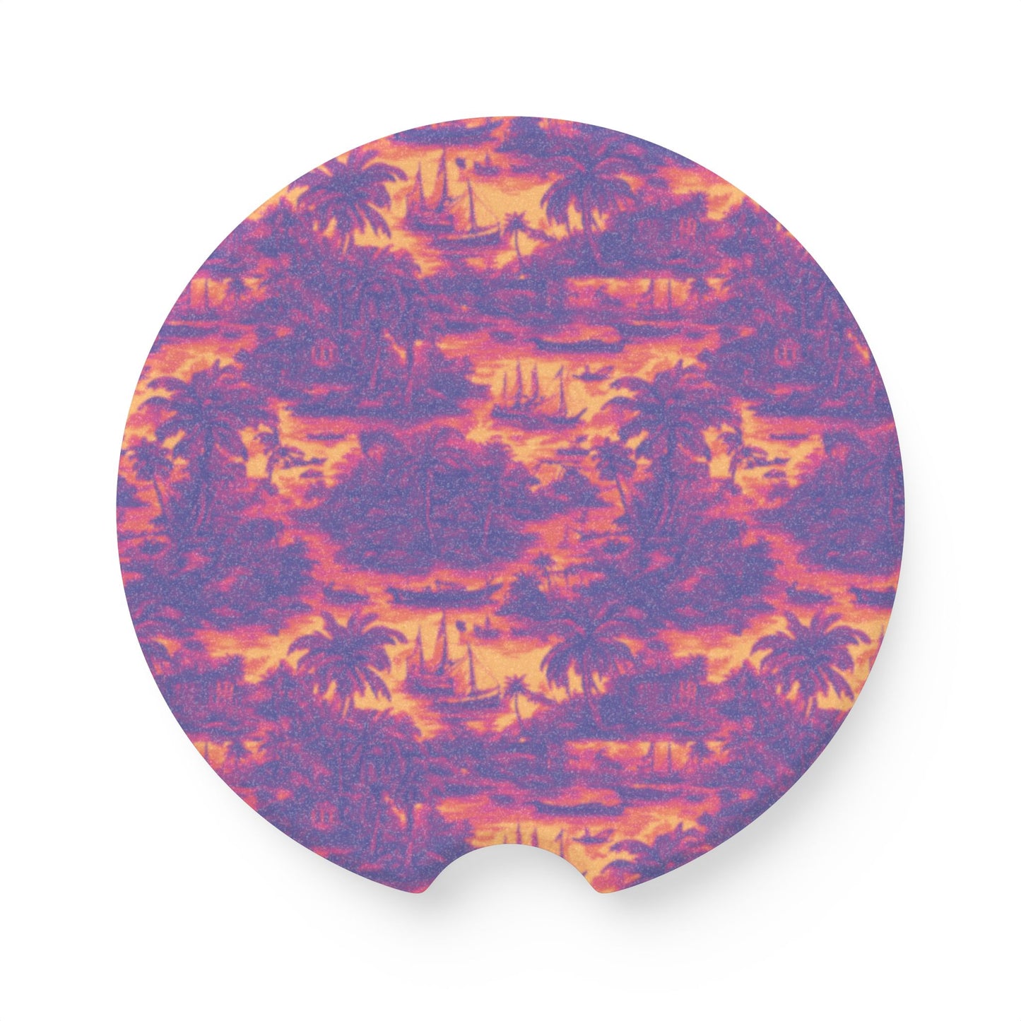 Soapstone Car Coaster - Krazy Kool Tropical Trip