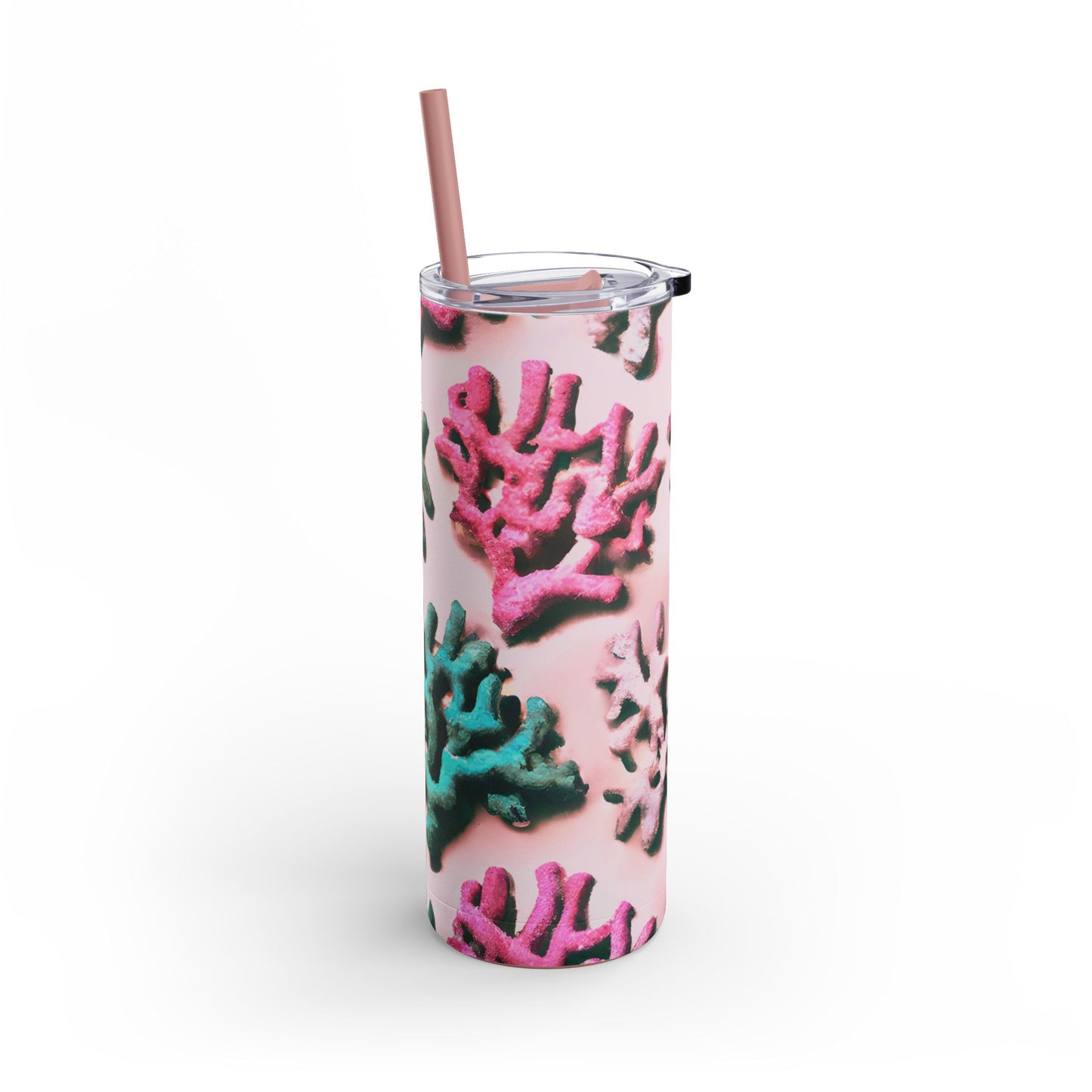20oz Matte Tumbler, 7 Colors - Stylish Travel Cup - Corals Pink
