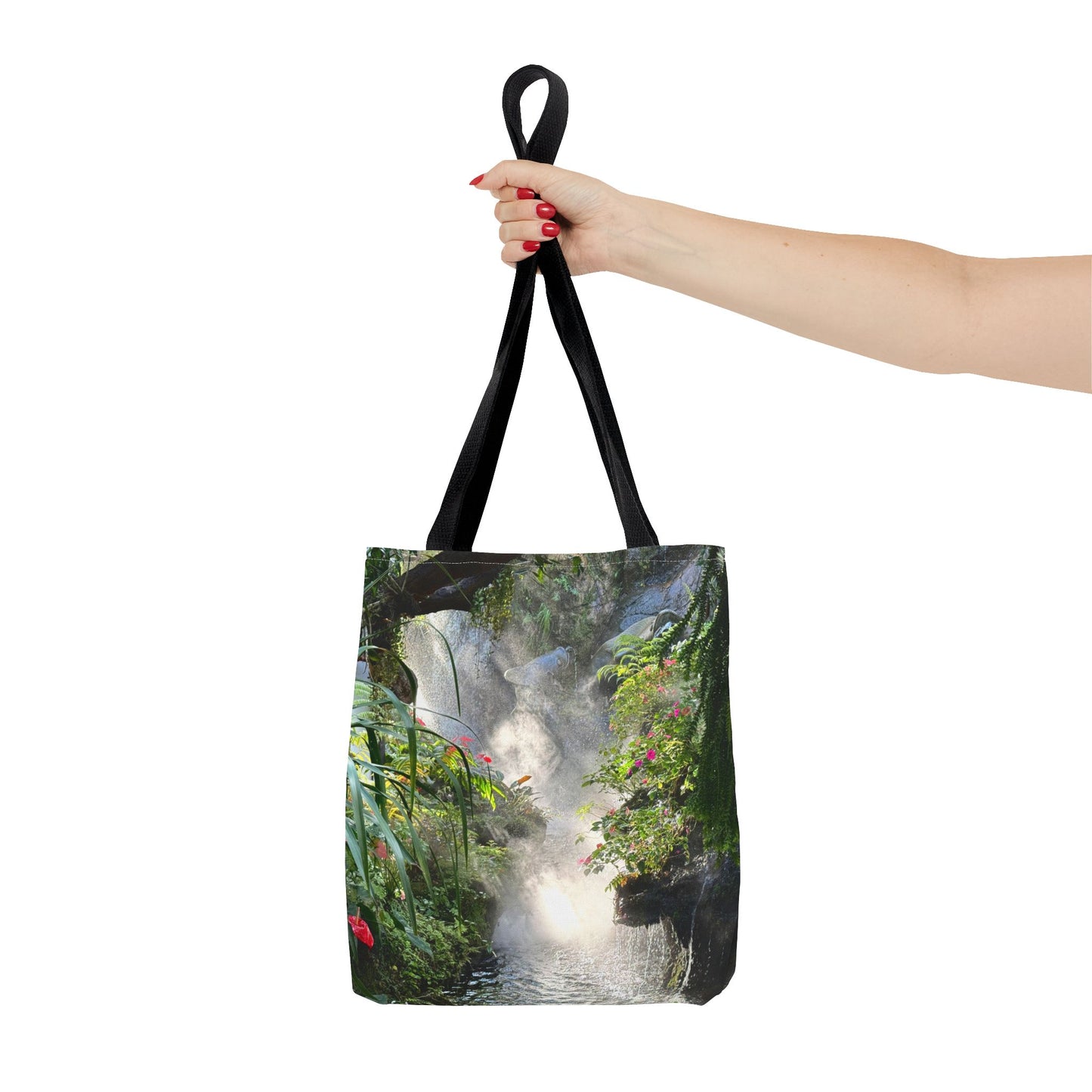 Tropical Misty Rainforest River Tote Bag - 3 Sizes