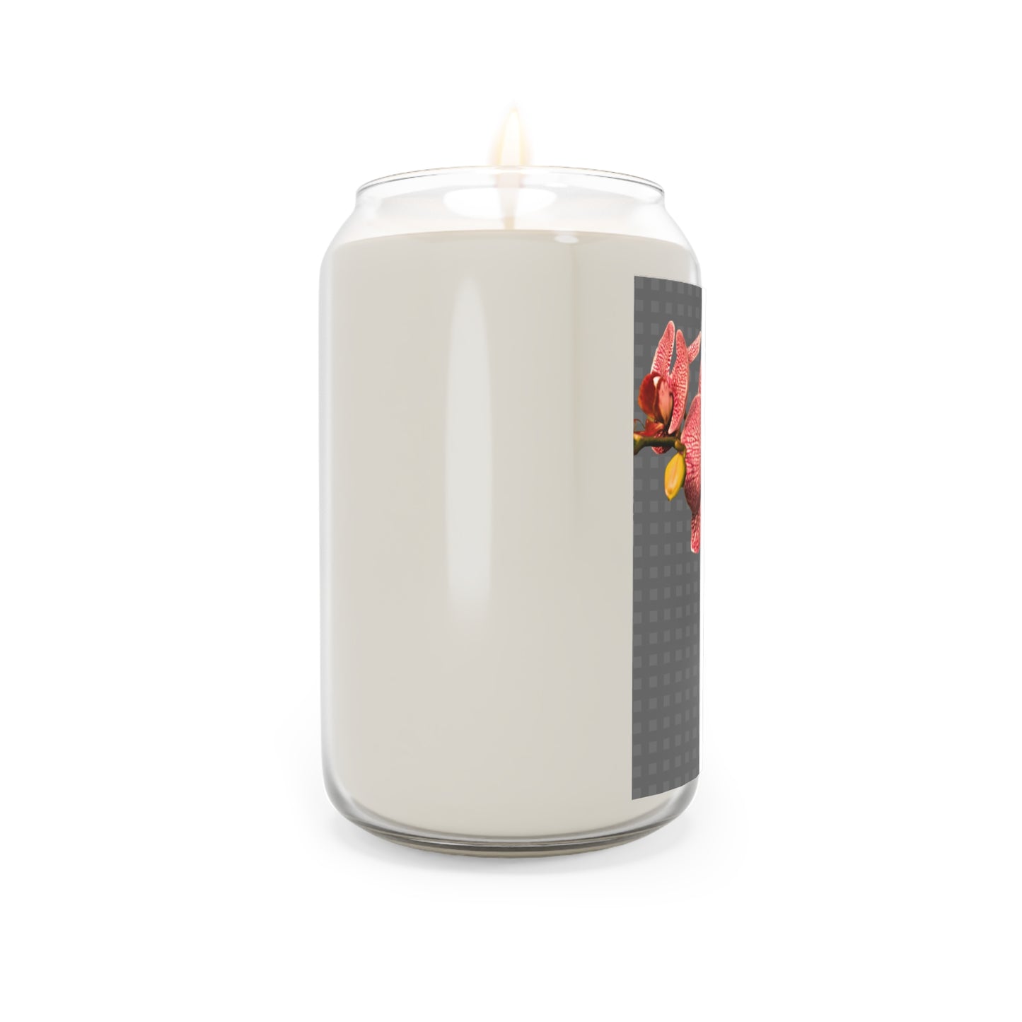 Scented Candle, 13.75oz - Red Orchid | Grey Wicker