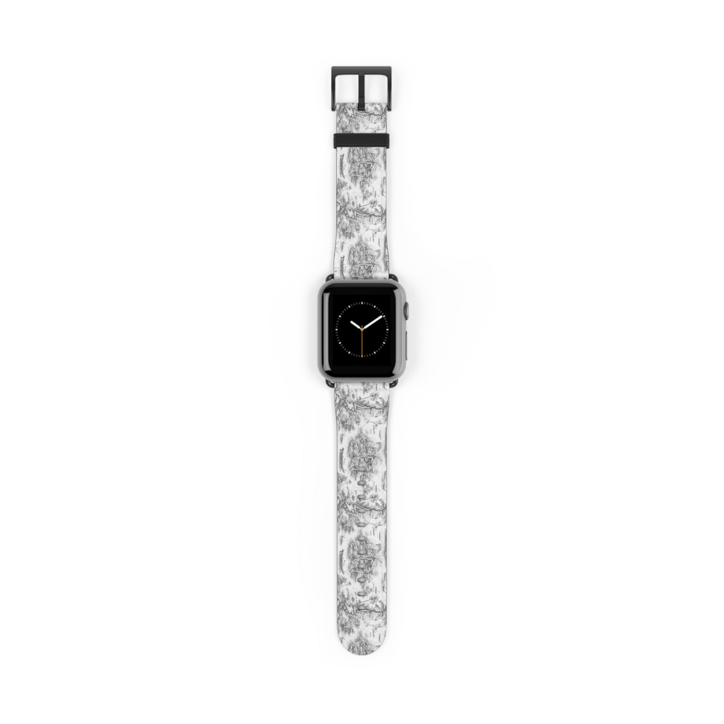 Apple Watch Band - Tropical Toile, soft black