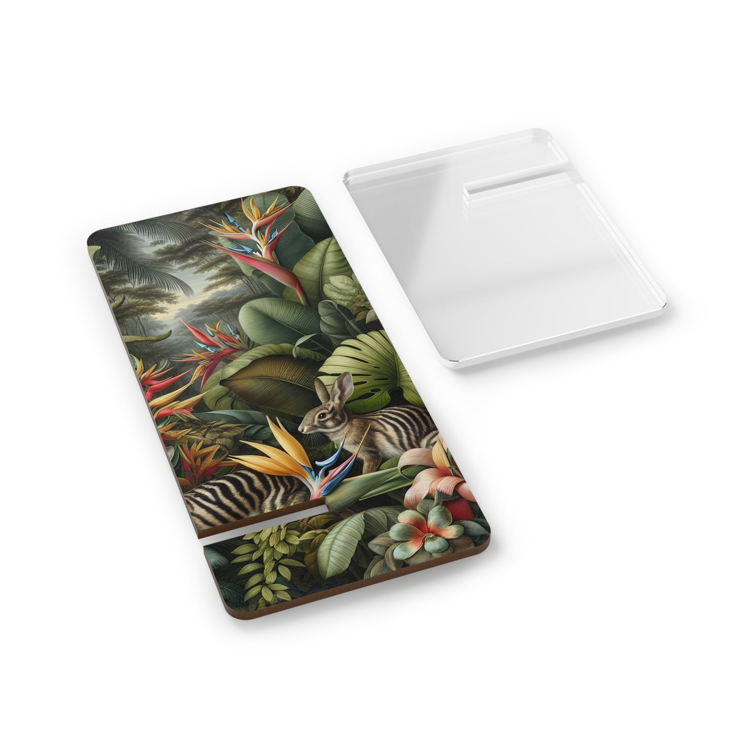 Smartphone Rainforest Display Stand - Rainforest Rabbit Outing