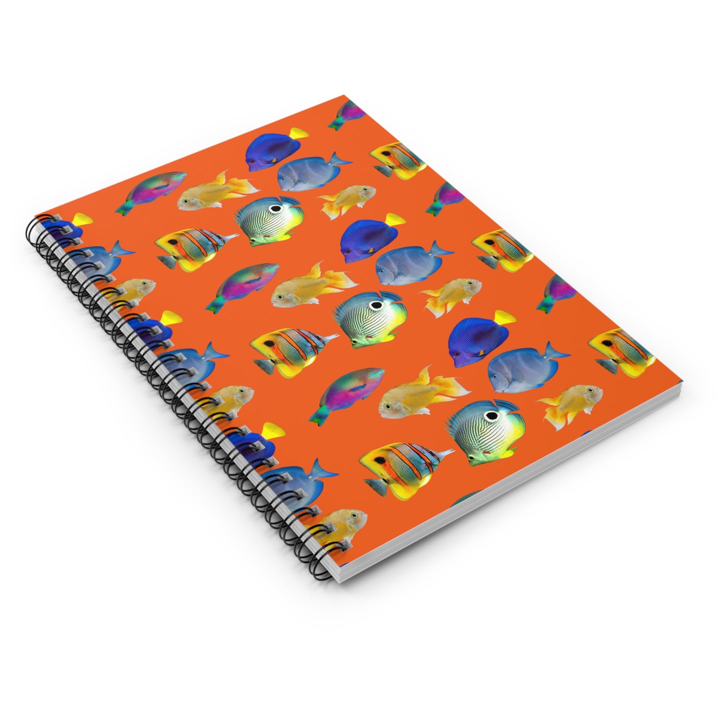 Spiral Notebook - Tropical Fish, Orange