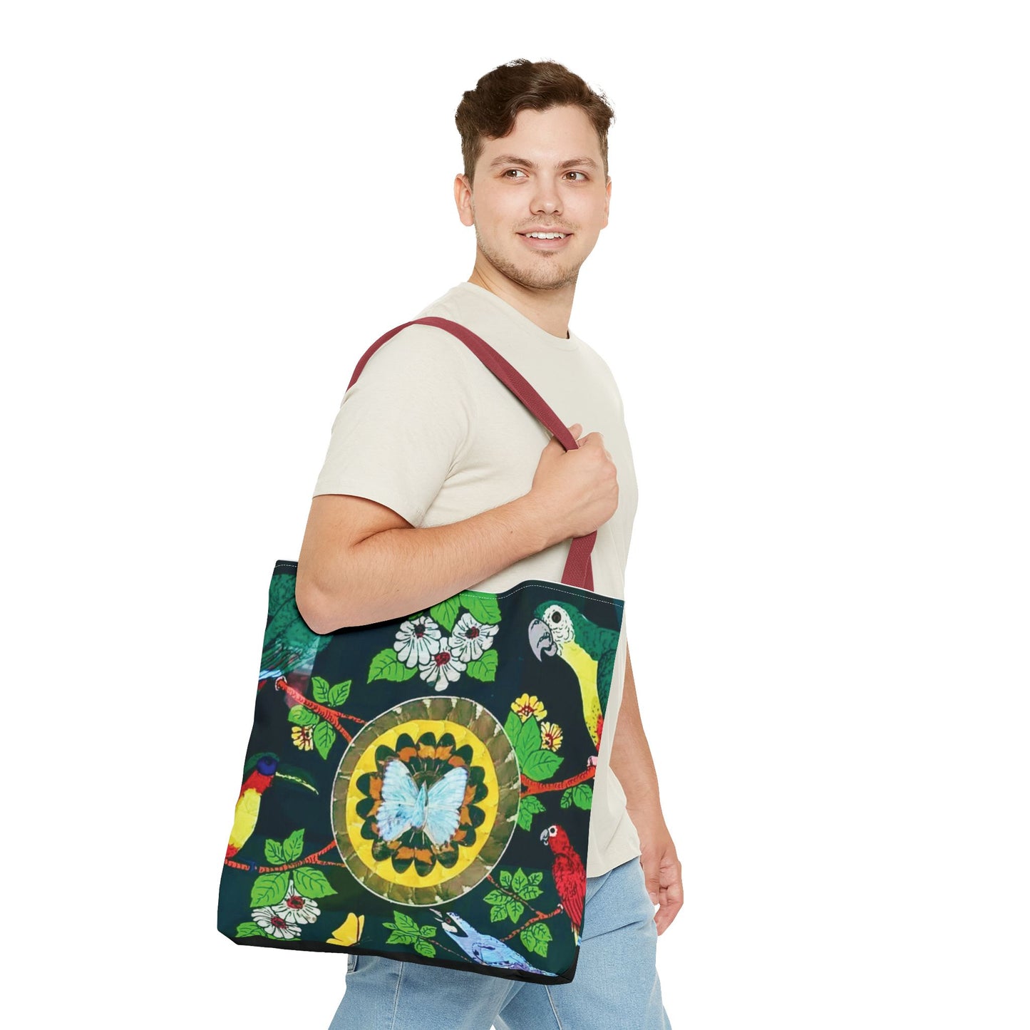 Parrots & Butterfly/Real Wings Tote Bag - 3 Sizes