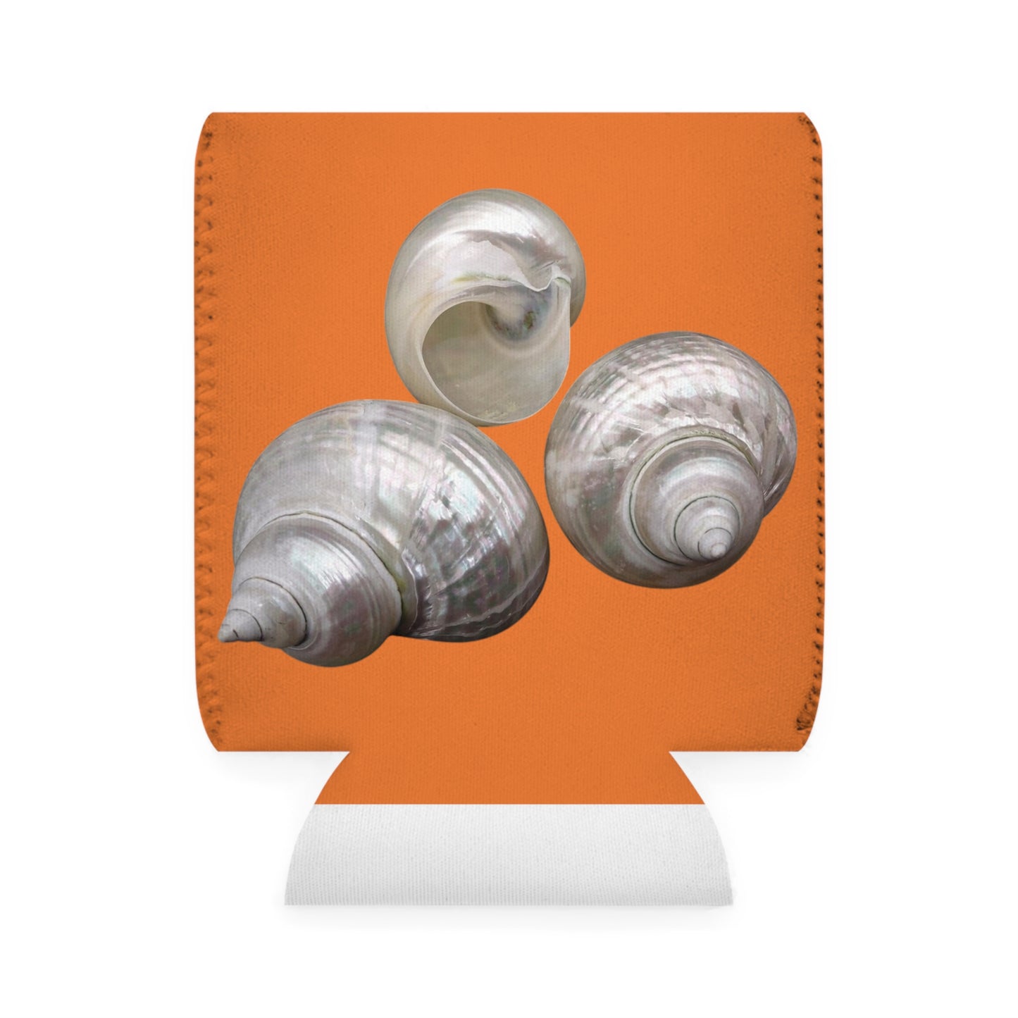 Three Nautilus Shells/Crusta Orange Cooler Sleeve - Perfect for Outdoor Picnics