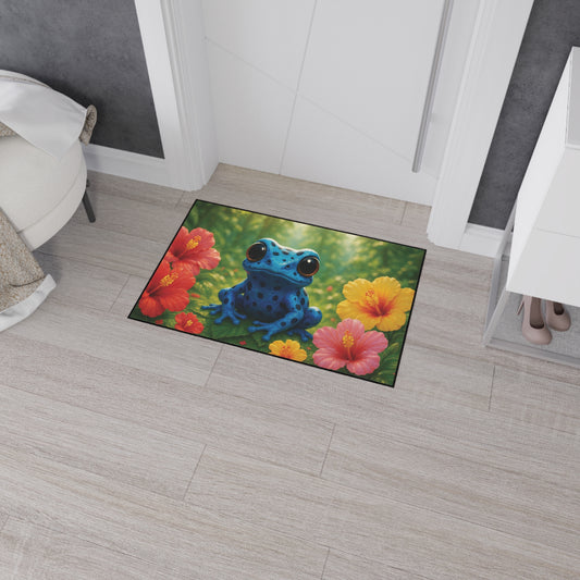 Heavy Duty Floor Mat, 5 Sizes – Tropical Area Rug for Home Décor / Baby Tree Frog