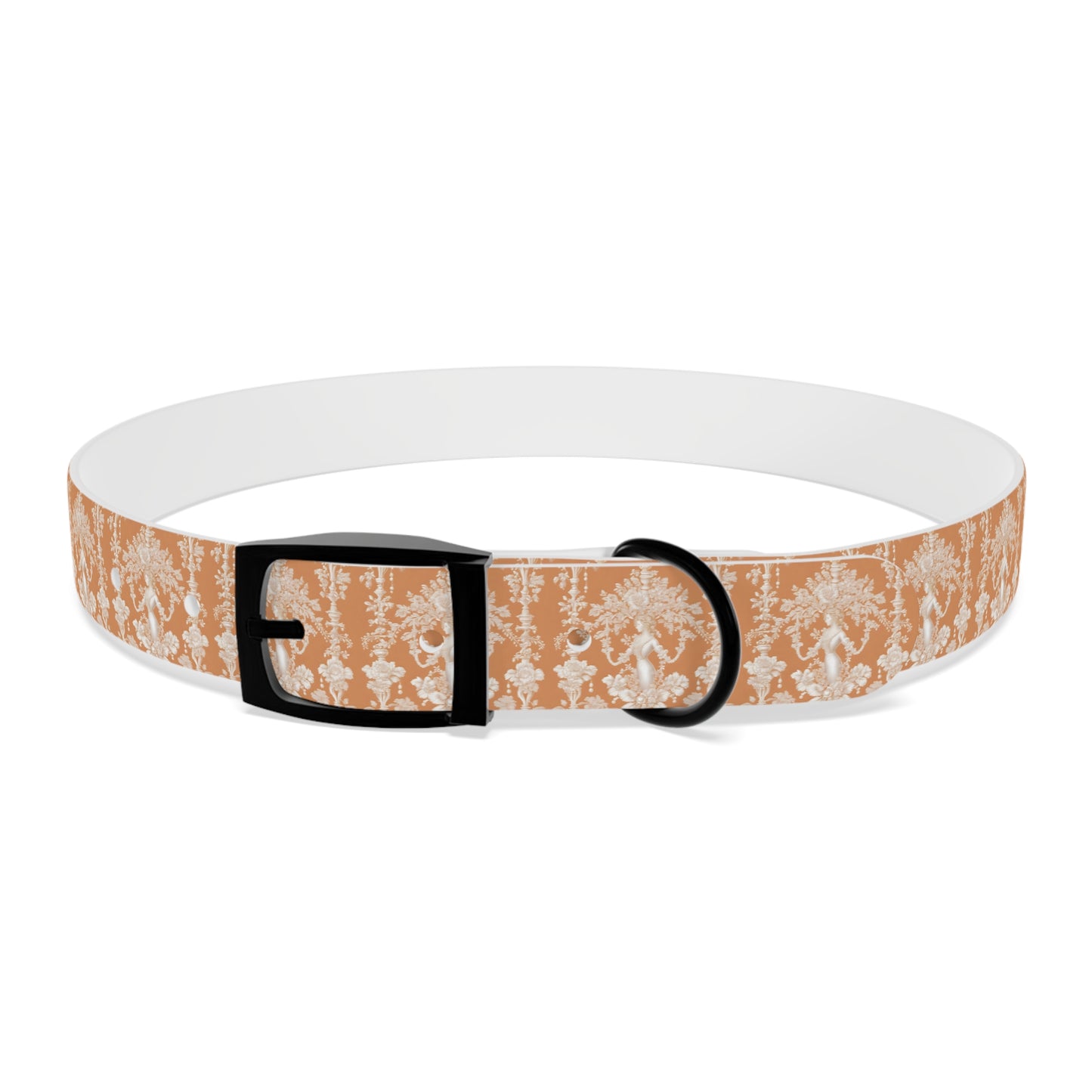 Dog Collar - Pearl Lady Toile, melon