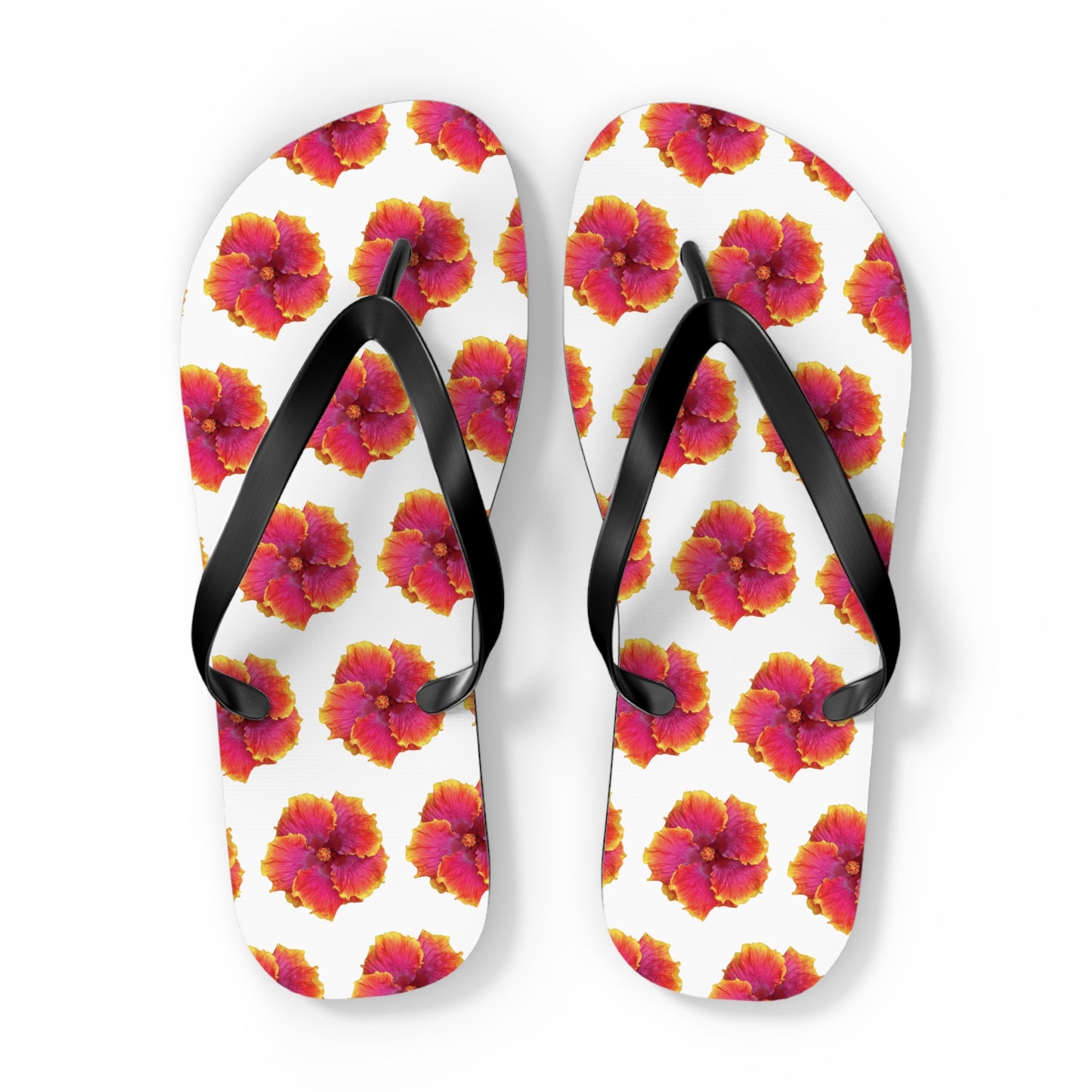 Flip Flops - Sunset Hibiscus