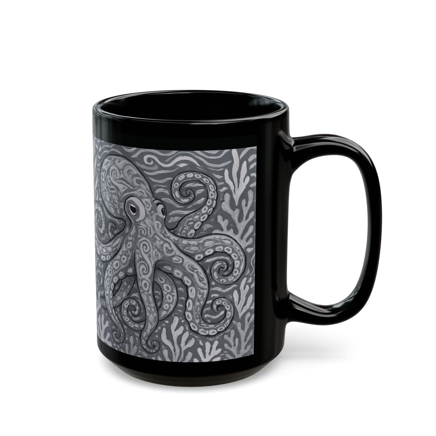 Black Coffee Mug - Noir Kraken Joe