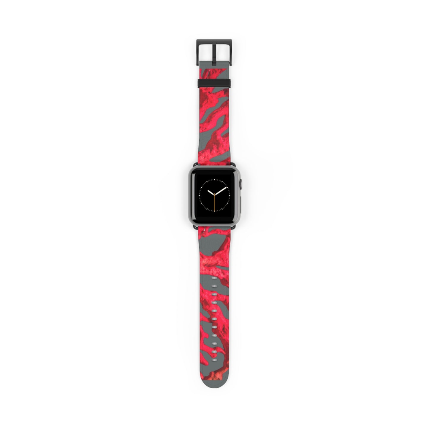 Apple Watch Band - Red Coral, dark grey background