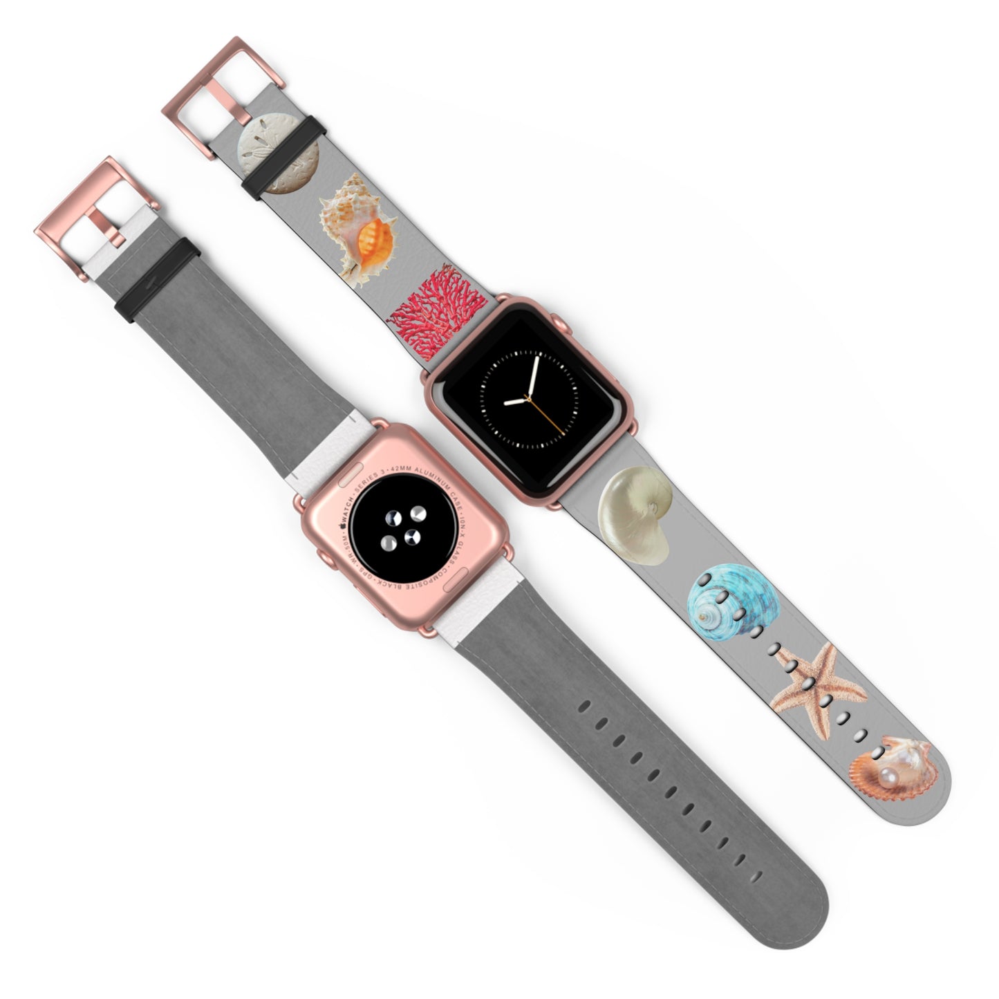 Apple Watch Band - Real Seashell Collection, lt.grey