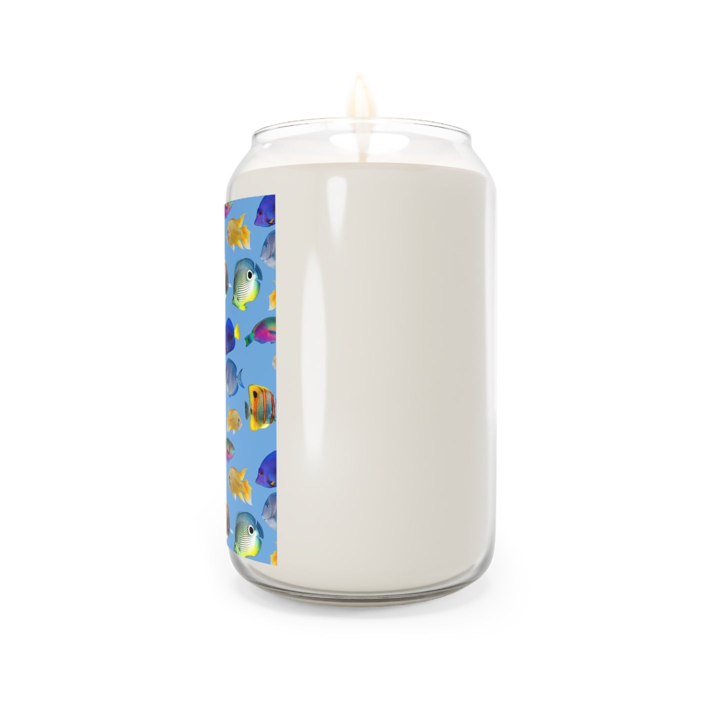 Scented Candle, 13.75oz - School of Fish, Lt. Blue