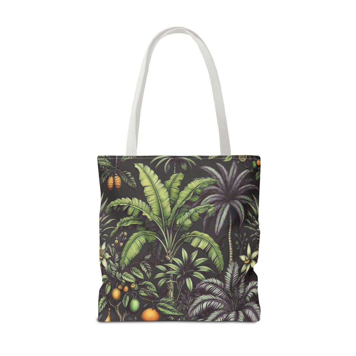 Tropical Fruit/Black Tote Bag - 3 Sizes