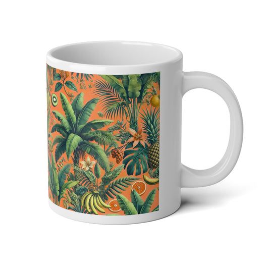 Jumbo Mug, 20oz, More Tropical Fruit Orange | Tropical Coffee Cup