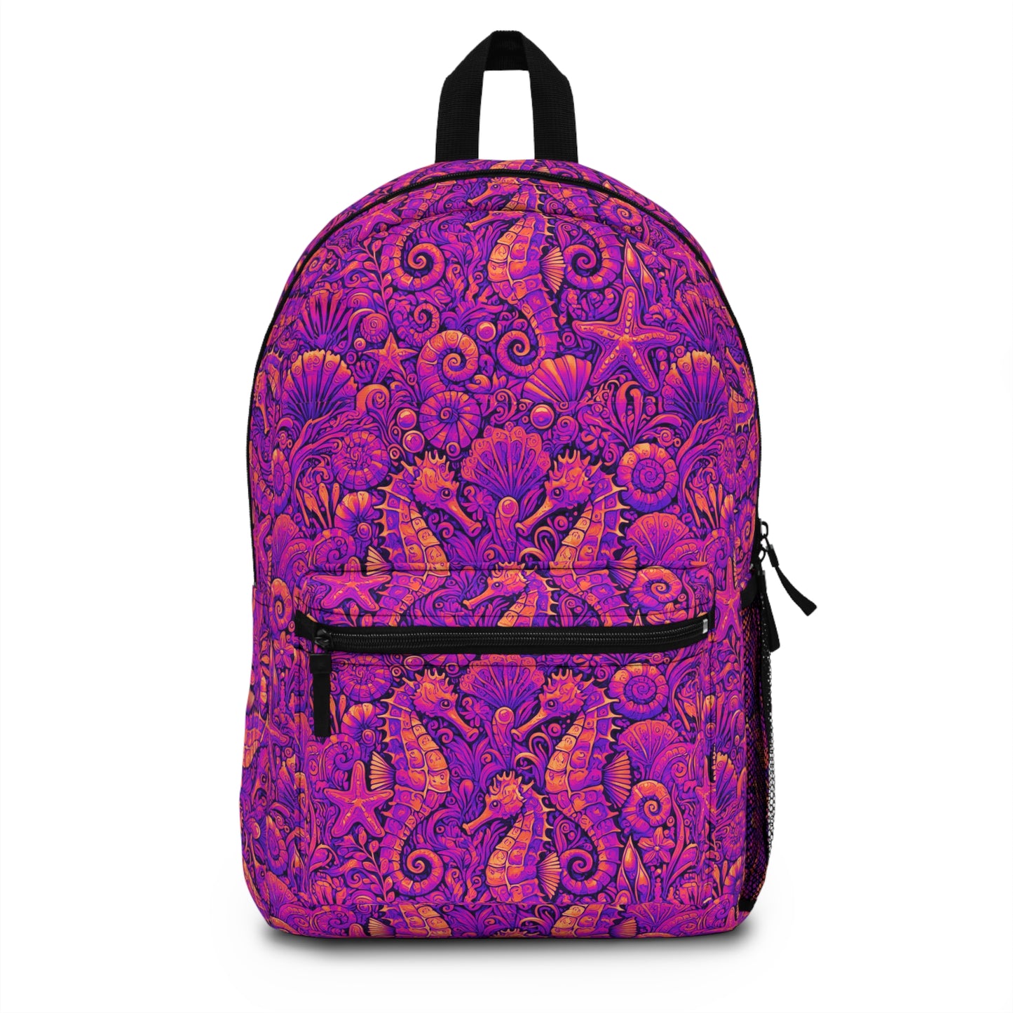 Tropical Backpack / Seahorses, Pop Bright