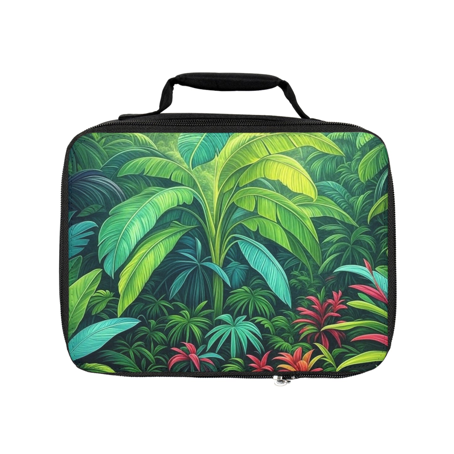 Rainforest Sleeping Spot Lunch Bag - Eco-Friendly Insulated Tote, Adult and Child Lunchbox / Perfect for Picnics, Beach Outings