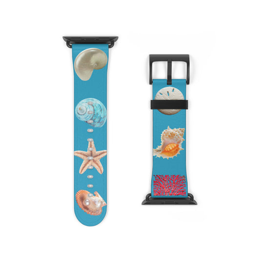 Apple Watch Band - Real Seashell Collection, turquoise