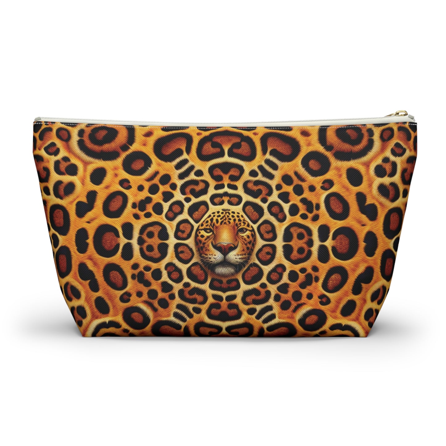 Tropical Accessory Pouch, 2 sizes | Makeup Bag | Perfect for Travel & Everyday Use / Kaleido Jaguar Spots