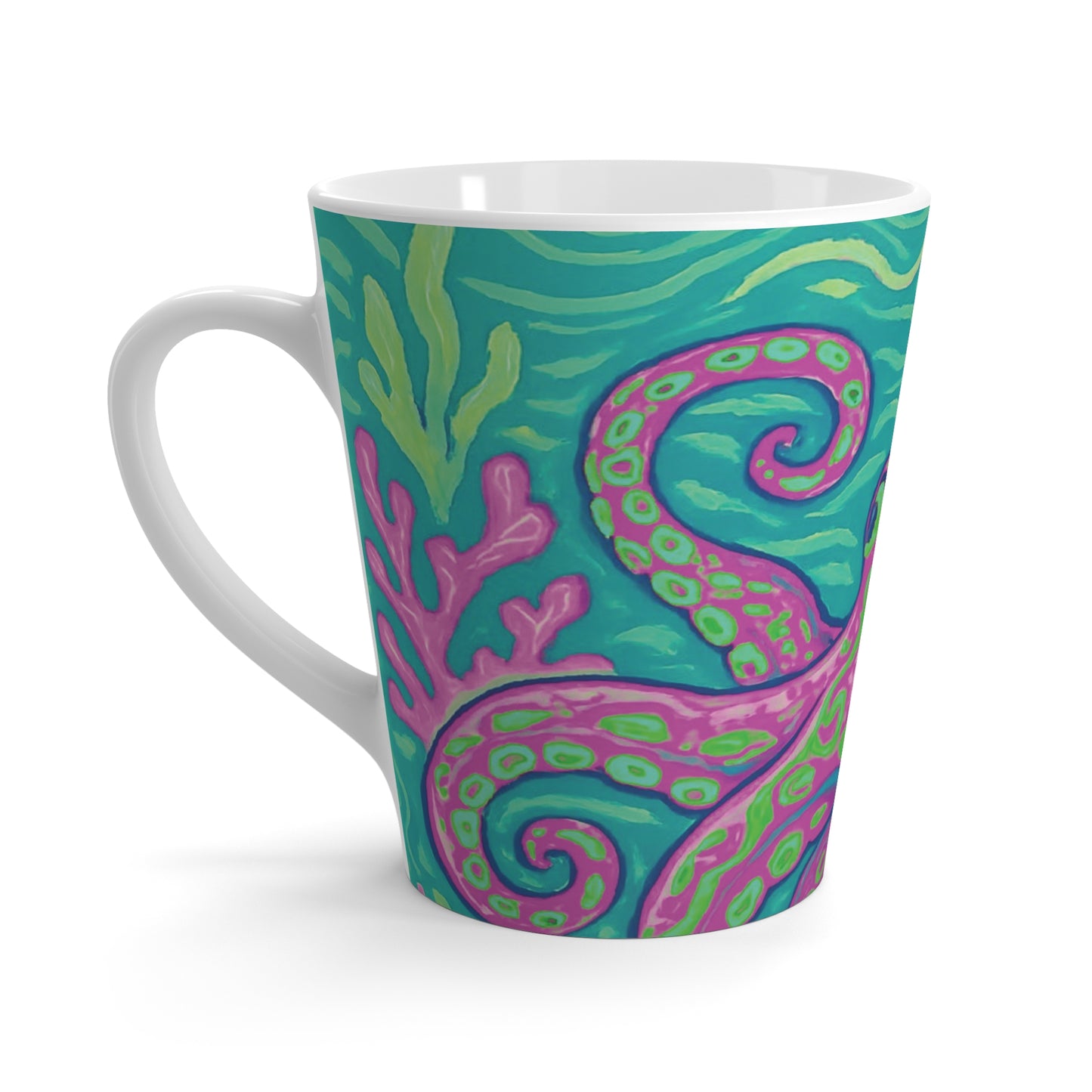 Latte White Mug - Gamma Kraken Joe