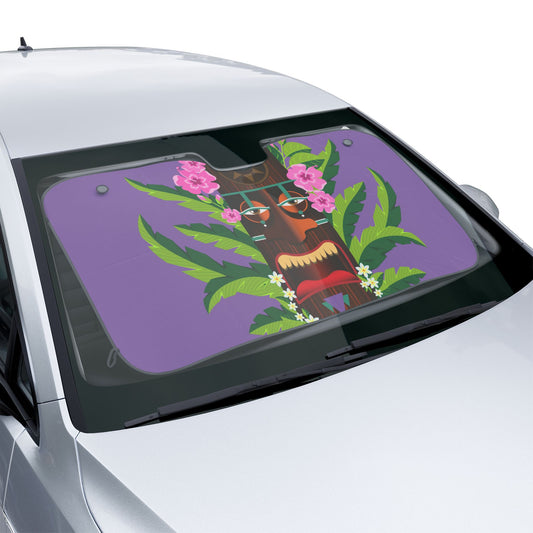 Tropical Car Sun Shades / Tiki Boss Nani, light purple