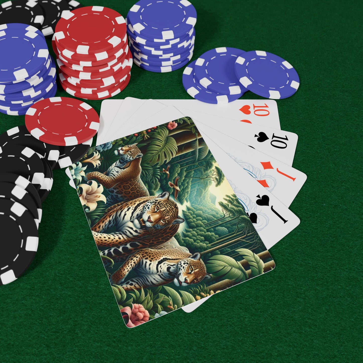 Poker Playing Cards - Jungle Jaguars