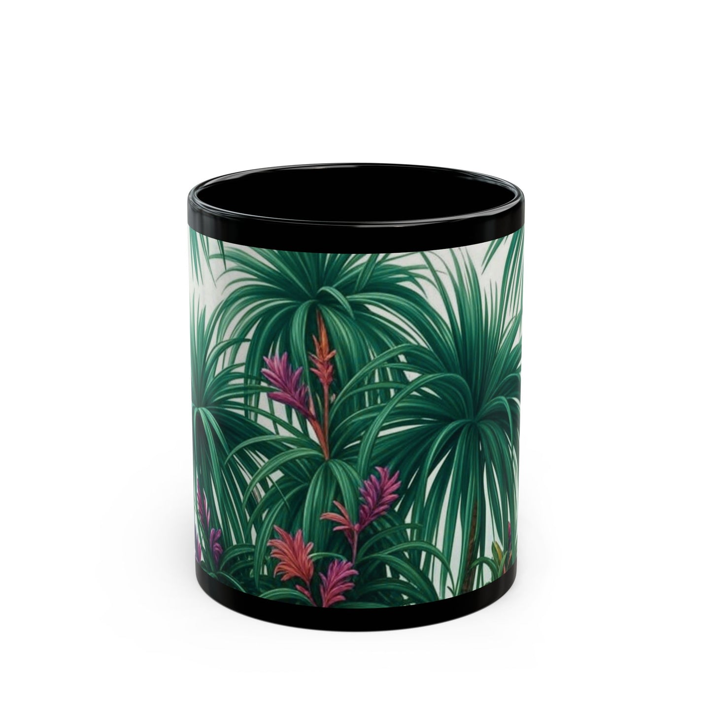 Black Coffee Mug - Tiny Palm Island