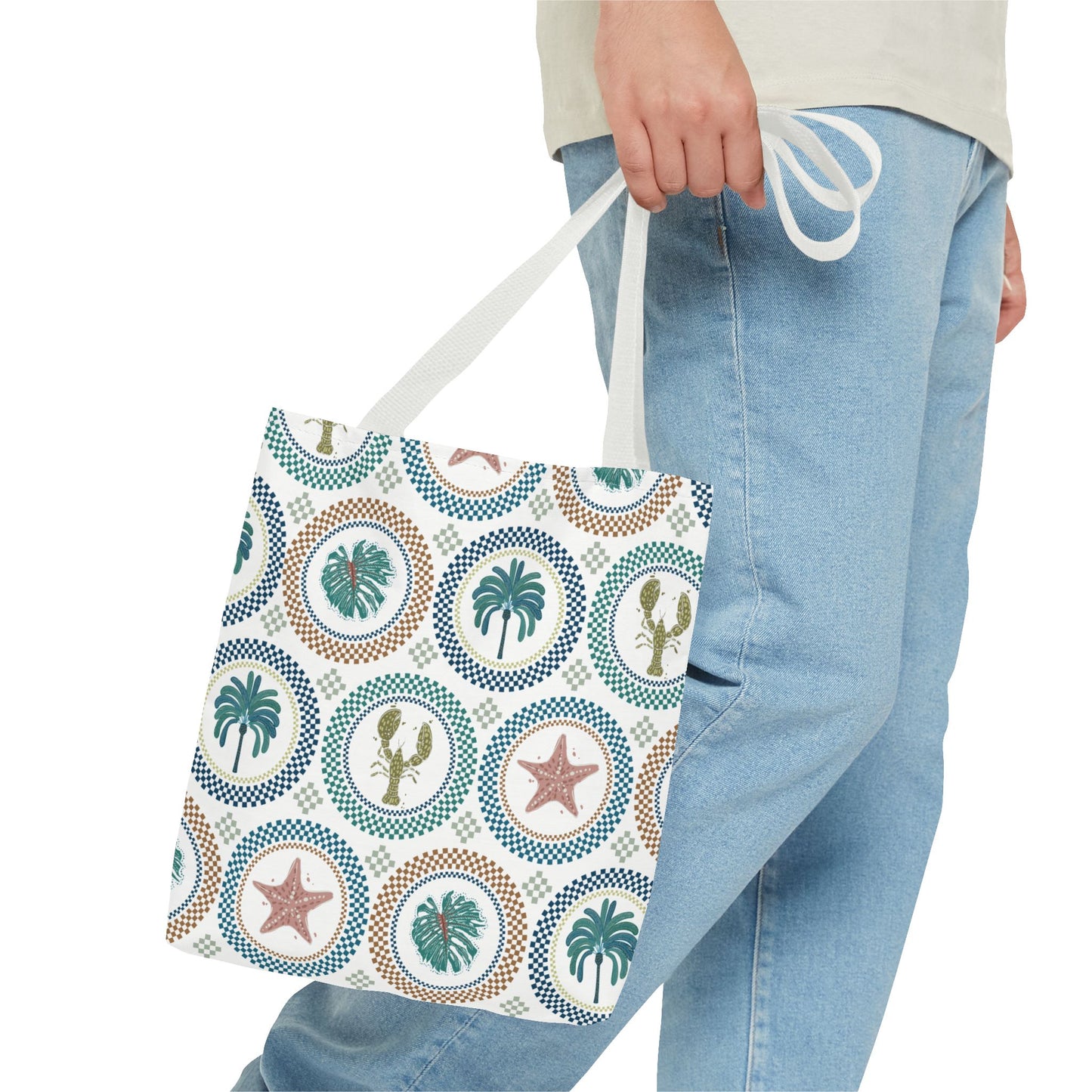 Mosaic Tropi Sealife Tote Bag - 3 Sizes