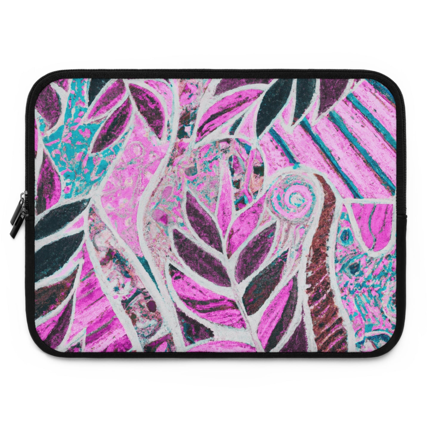 Tropical Laptop Sleeve, 5 Sizes - Perfect for Beach Lovers & Students / Amazon Whimsy, Pink