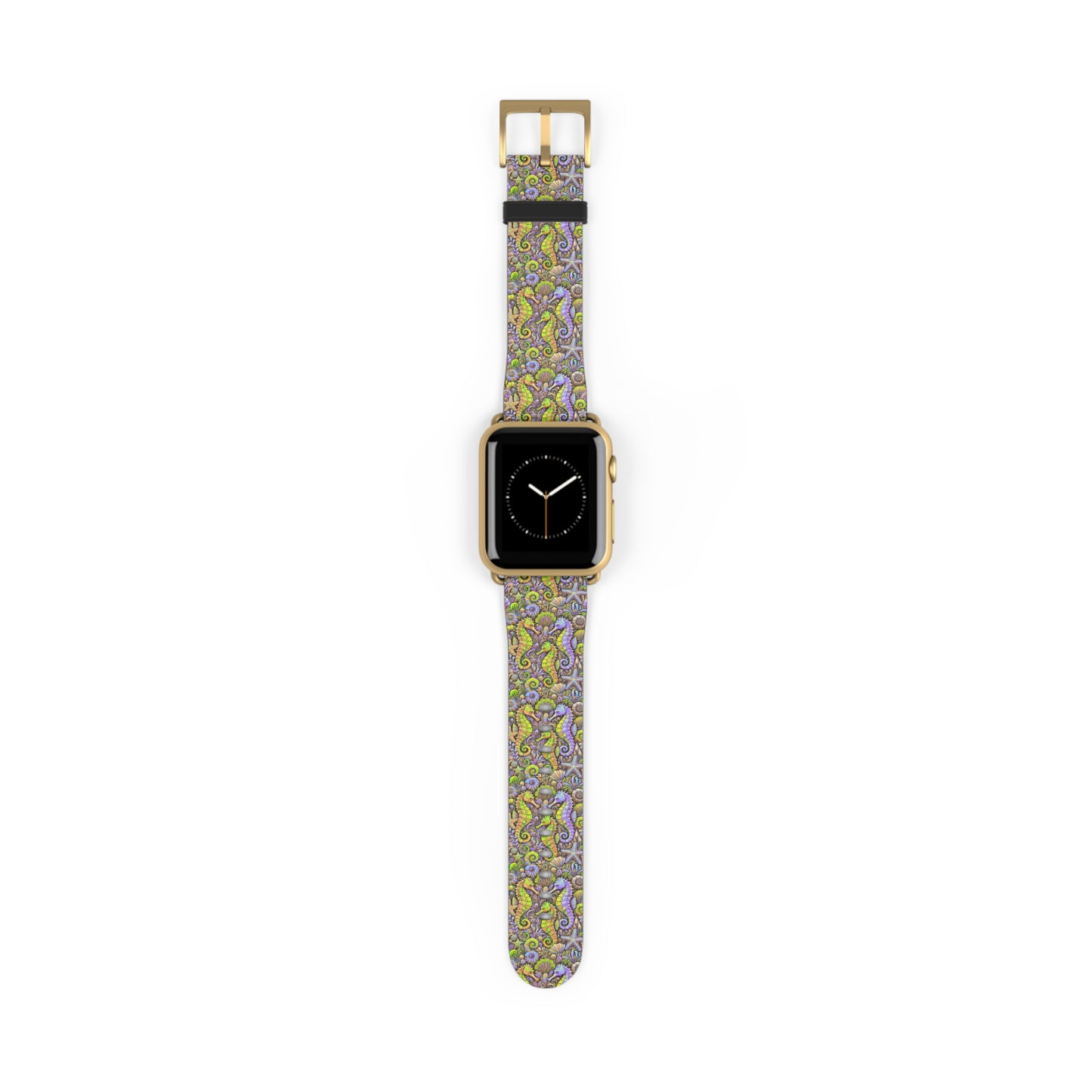 Apple Watch Band - Tropical Seahorse Trio, Yellow/Purple