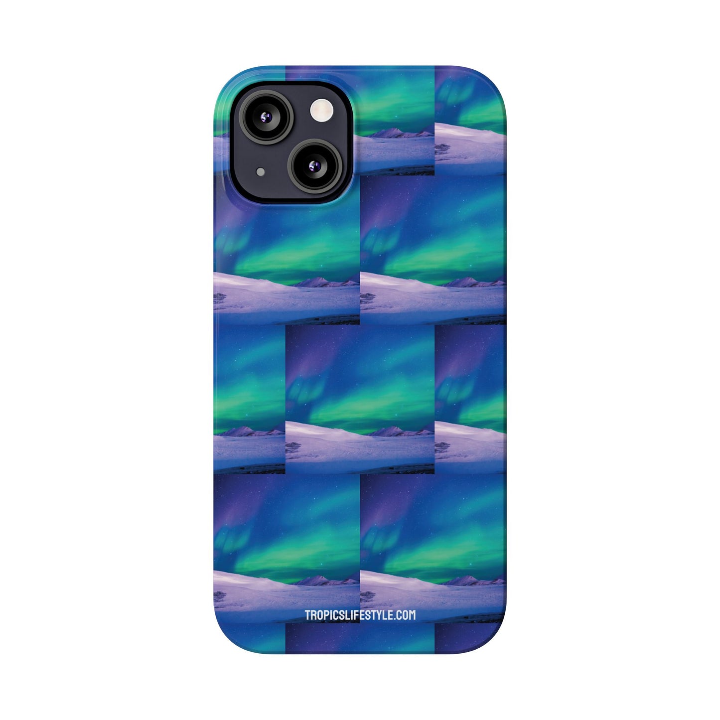 Slim Phone Cases - Cold Ocean Lights, Peacock