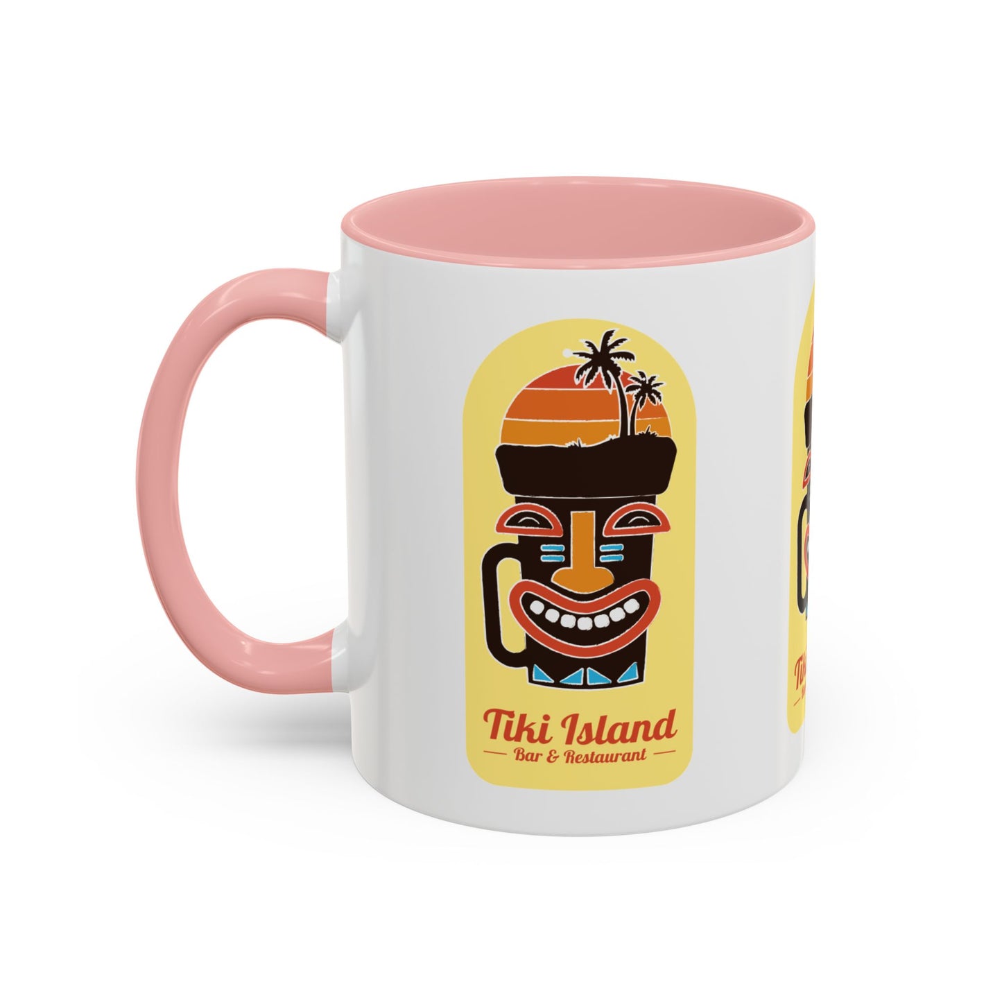 Copy of Tiki Island Accent Coffee Mug, 8 Colors - Fun Tropical Drinkware for Beach Vibes, Yellow