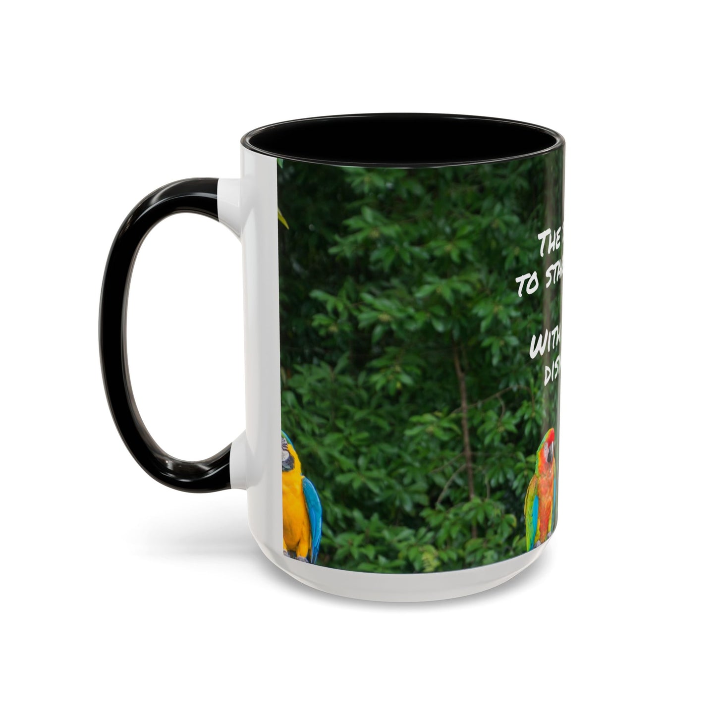 Parrot Accent Coffee Mug (11, 15oz), 8 Colors - Dramatic Disinterest