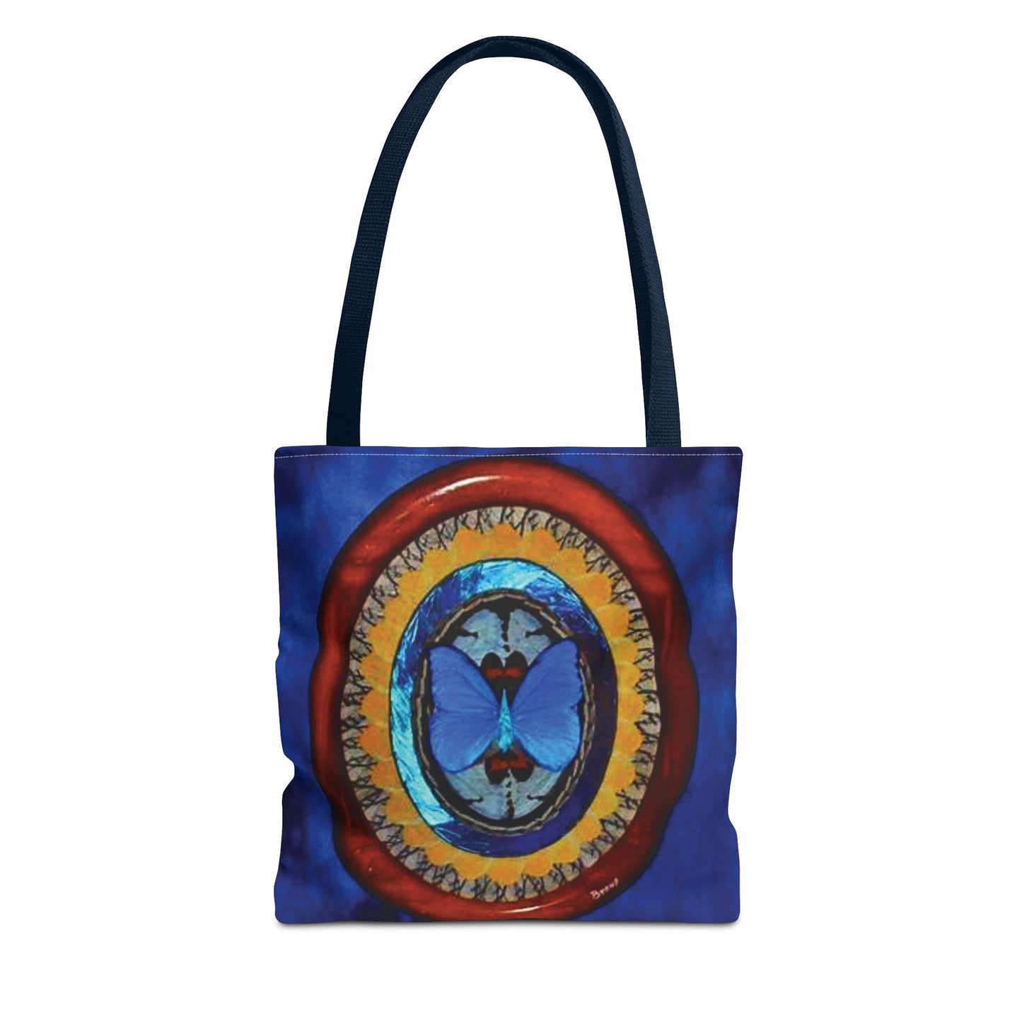 Real Oval Butterfly Wing Art Tote Bag - 3 Sizes