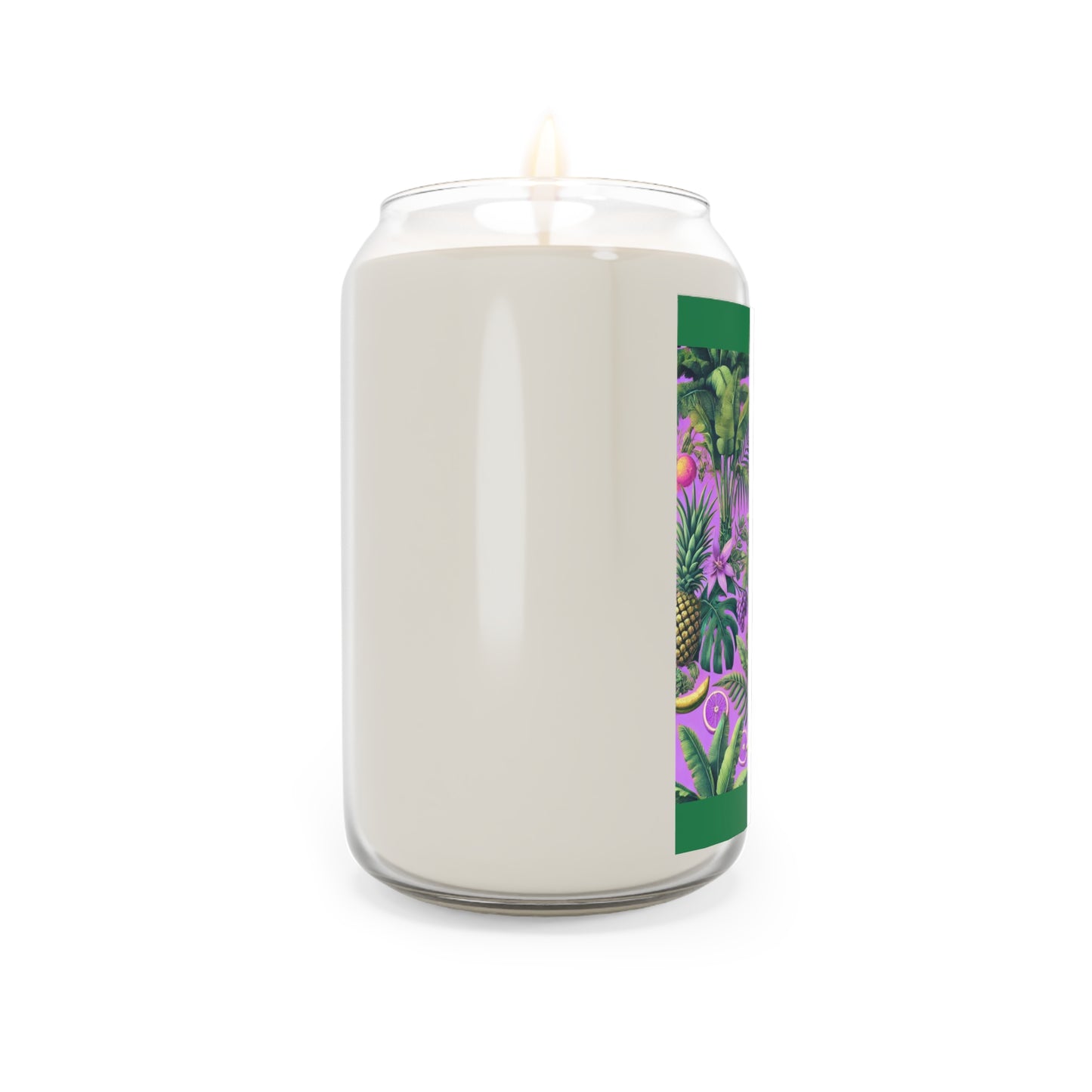 Scented Candle, 13.75oz - More Tropical Fruit, Deep Lilac/Dark Green