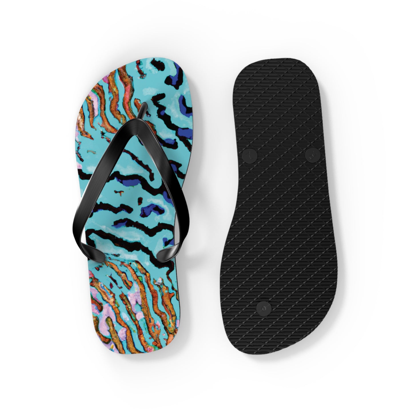 Flip Flops - Wild Coral Reef, Turquoise