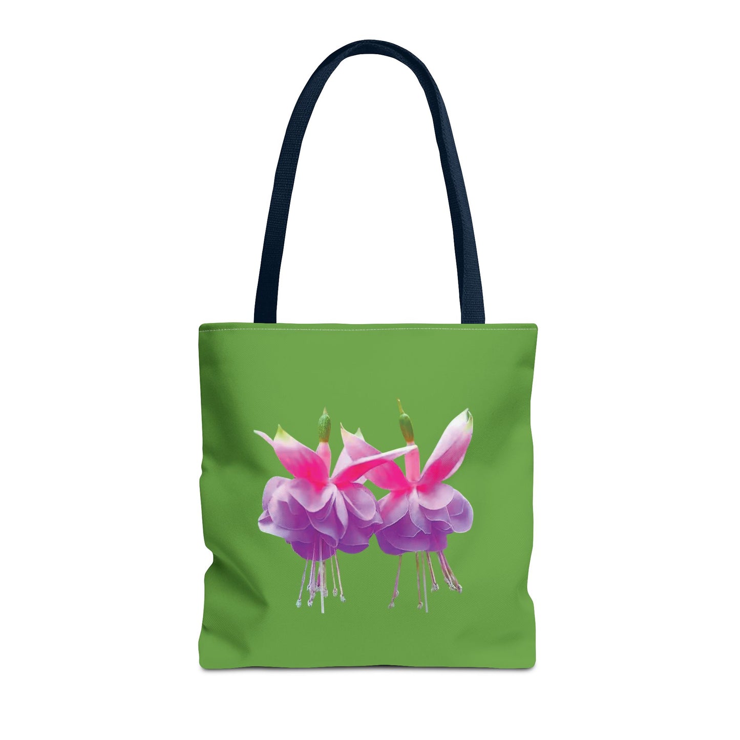 Tropical Real Two Fuchsias/Green Tote Bag - 3 Sizes