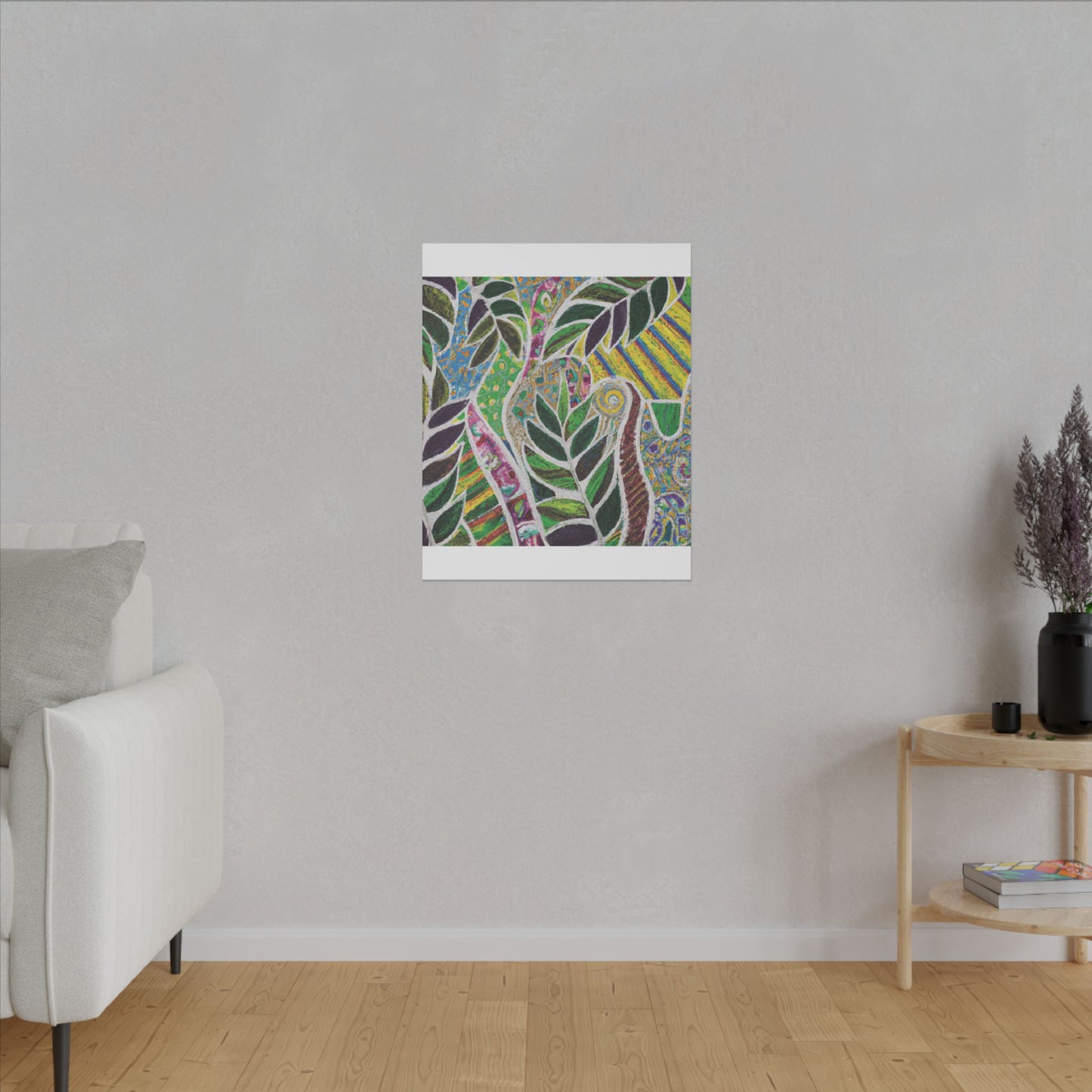 Tropical Canvas Artwork - Stretched Canvas Print, Many Sizes / Amazon Whimsy