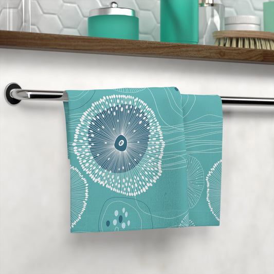 Face Towel - Plankton Drift Teal