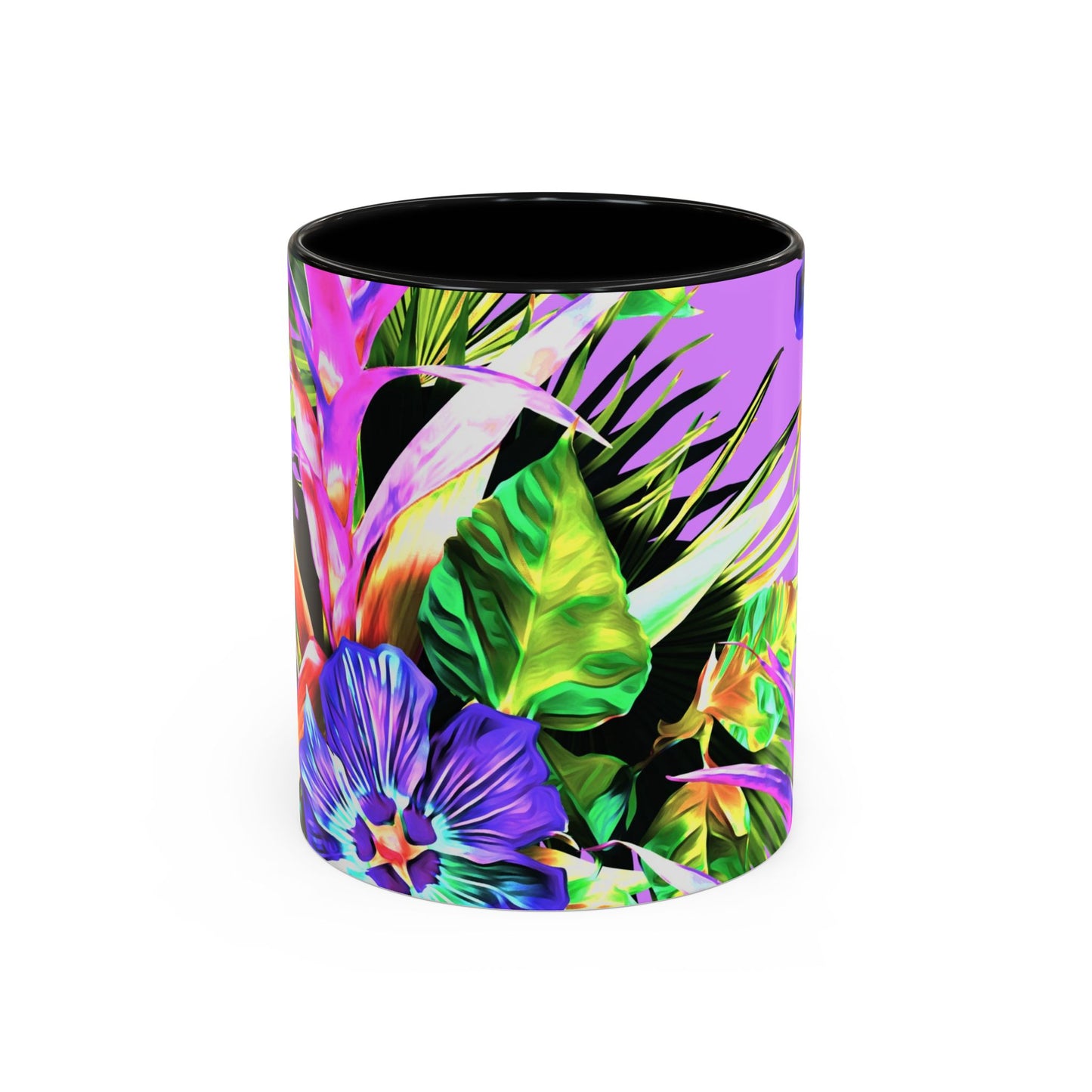 Accent Coffee Mug (11, 15oz), Plant Palooza, purple / Various Colors