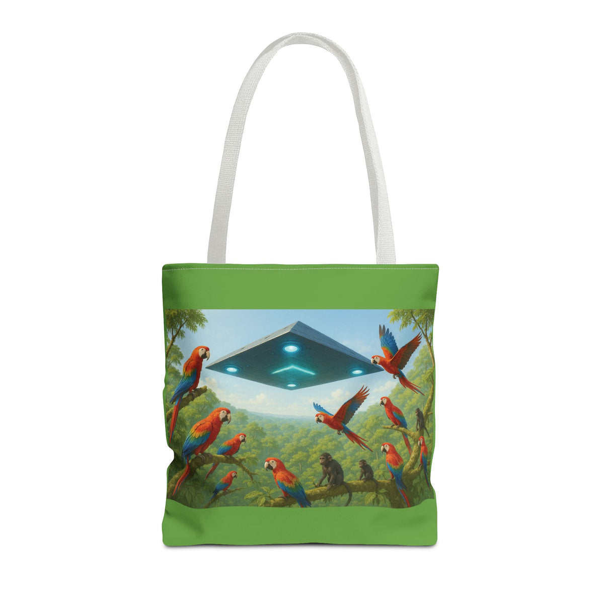UFO and Macaws Tote Bag - 3 Sizes