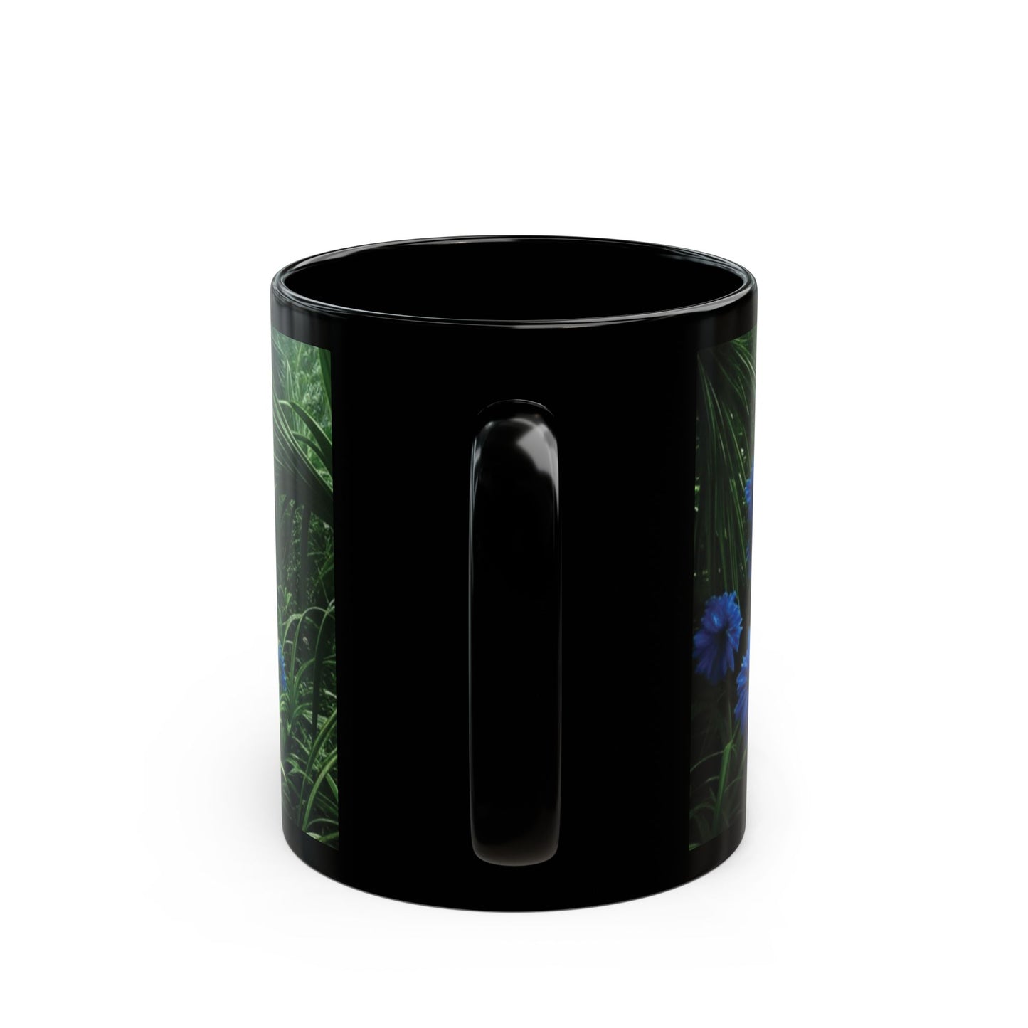 Black Coffee Mug - After a Rainforest Rain/Macro