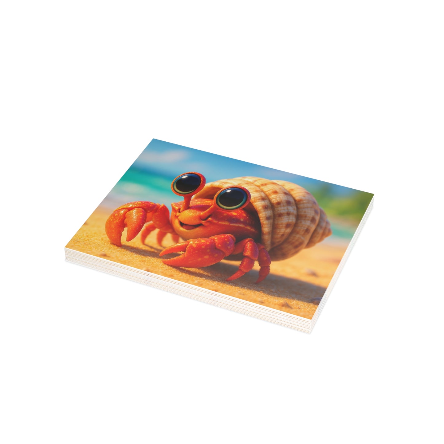 Baby Hermit Crab Postcard Bundle - Perfect for Ocean Lovers & Greetings!