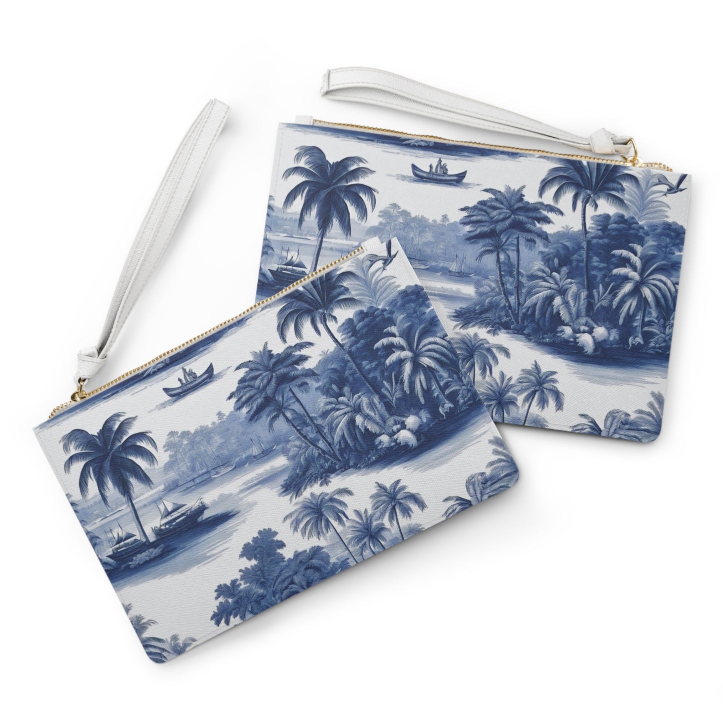Tropical Faux Leather Clutch Bag - Perfect for Beach Adventures & Summer Vacations / My Last Voyage