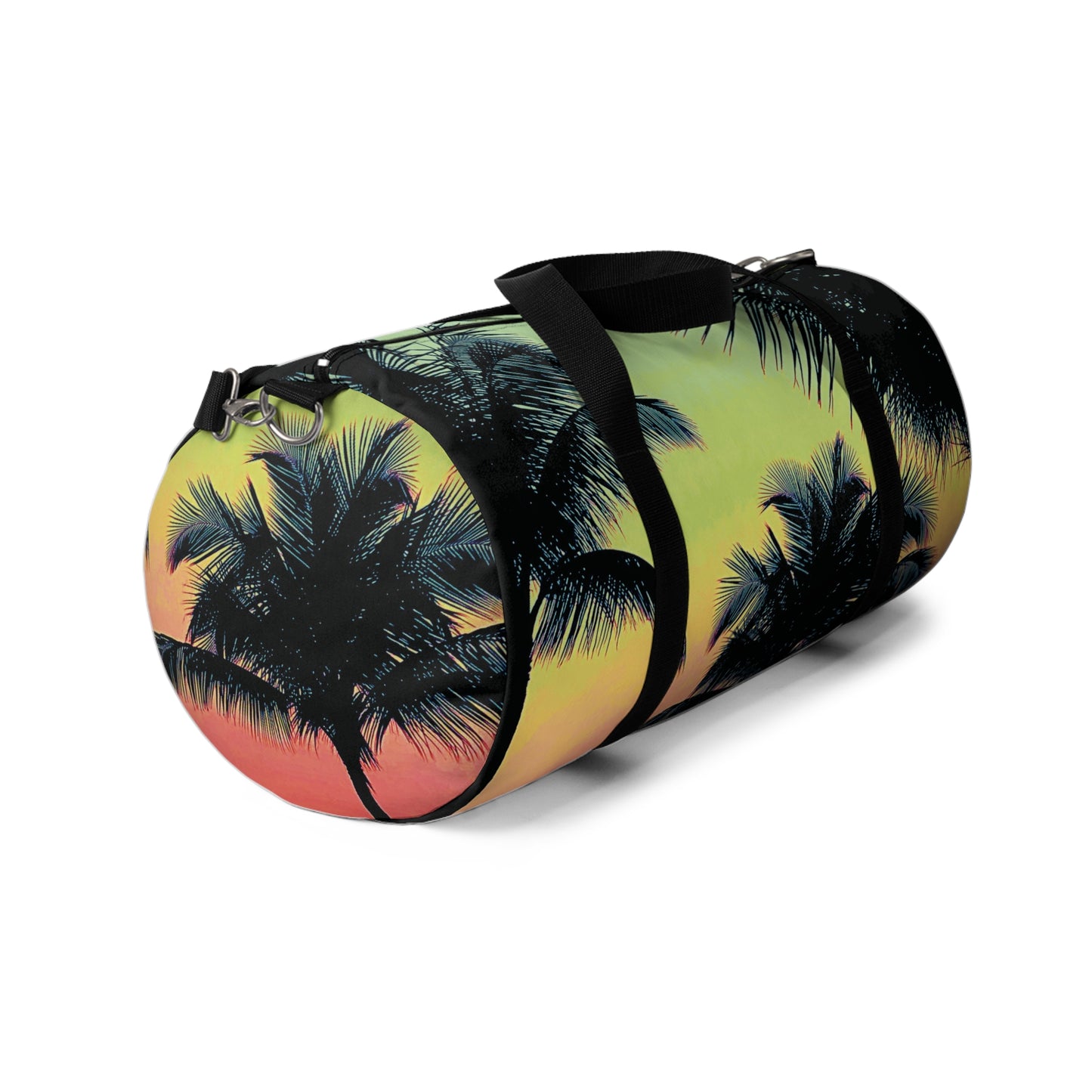 Tropical Duffel Bag - Perfect for Travel and Gym / Palm Glow, Sangria