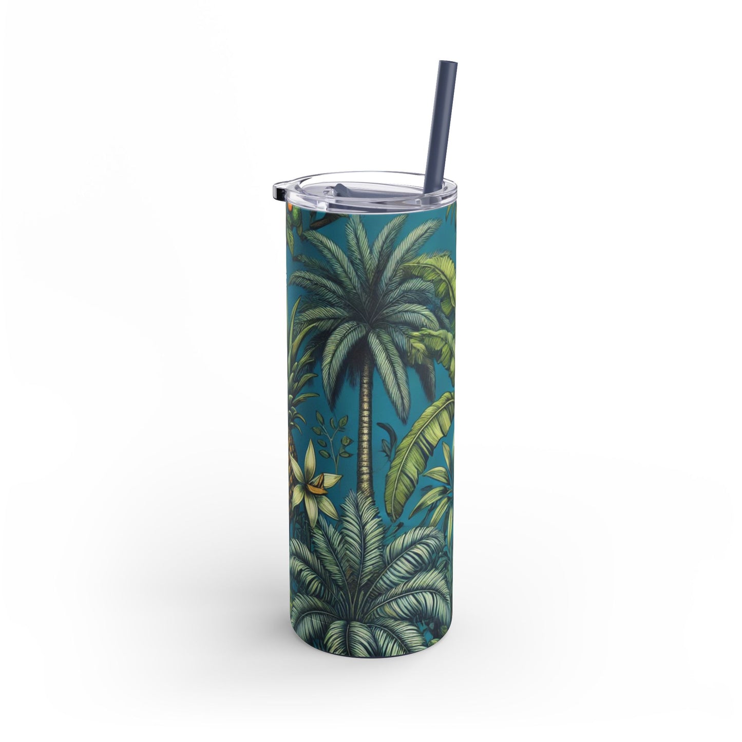 20oz Matte Tumbler, 7 Colors - Stylish Travel Cup - Tropical Fruit Blue