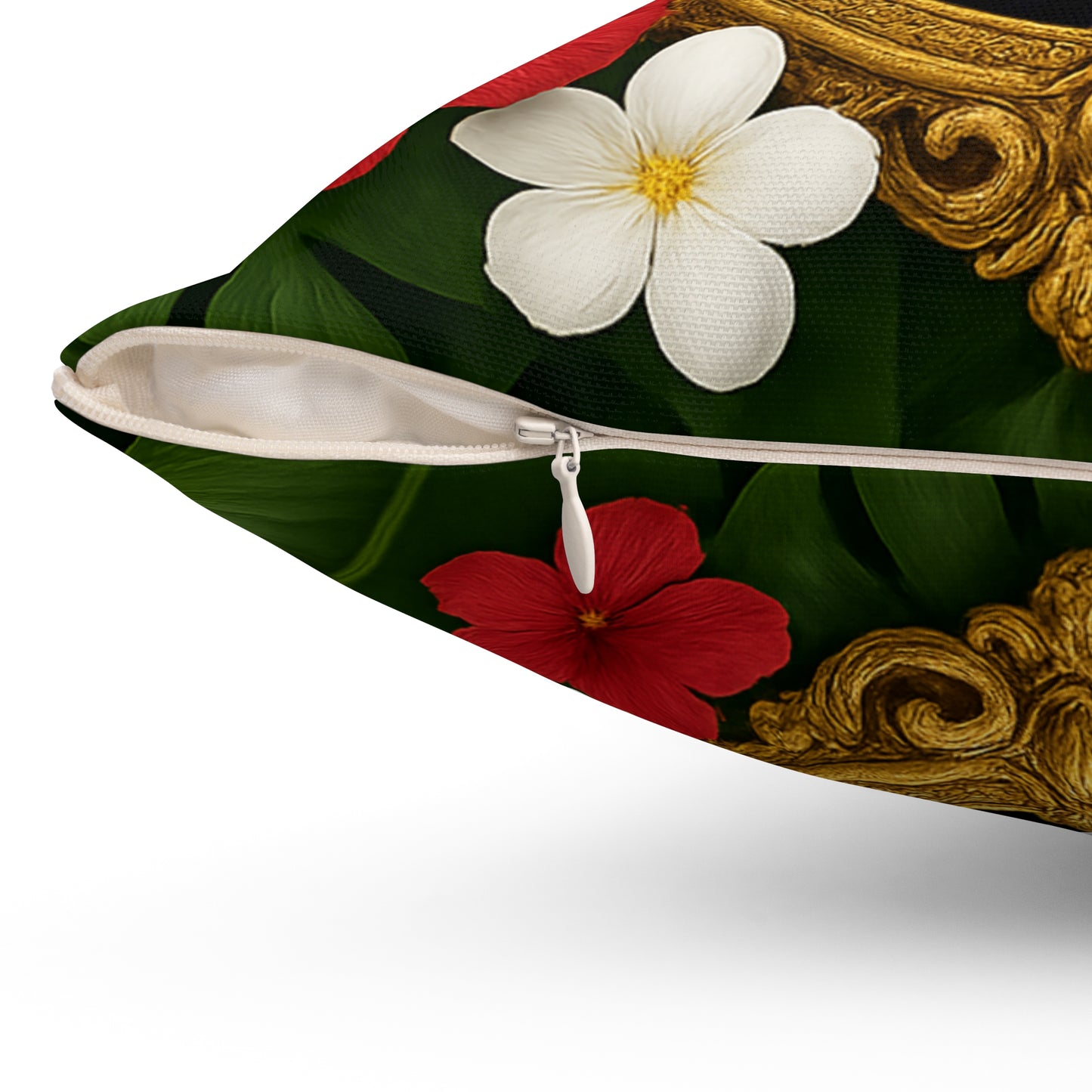 Religious Decorative Pillow - Accent Cushion, 4 Sizes / Virgin of the Lilies