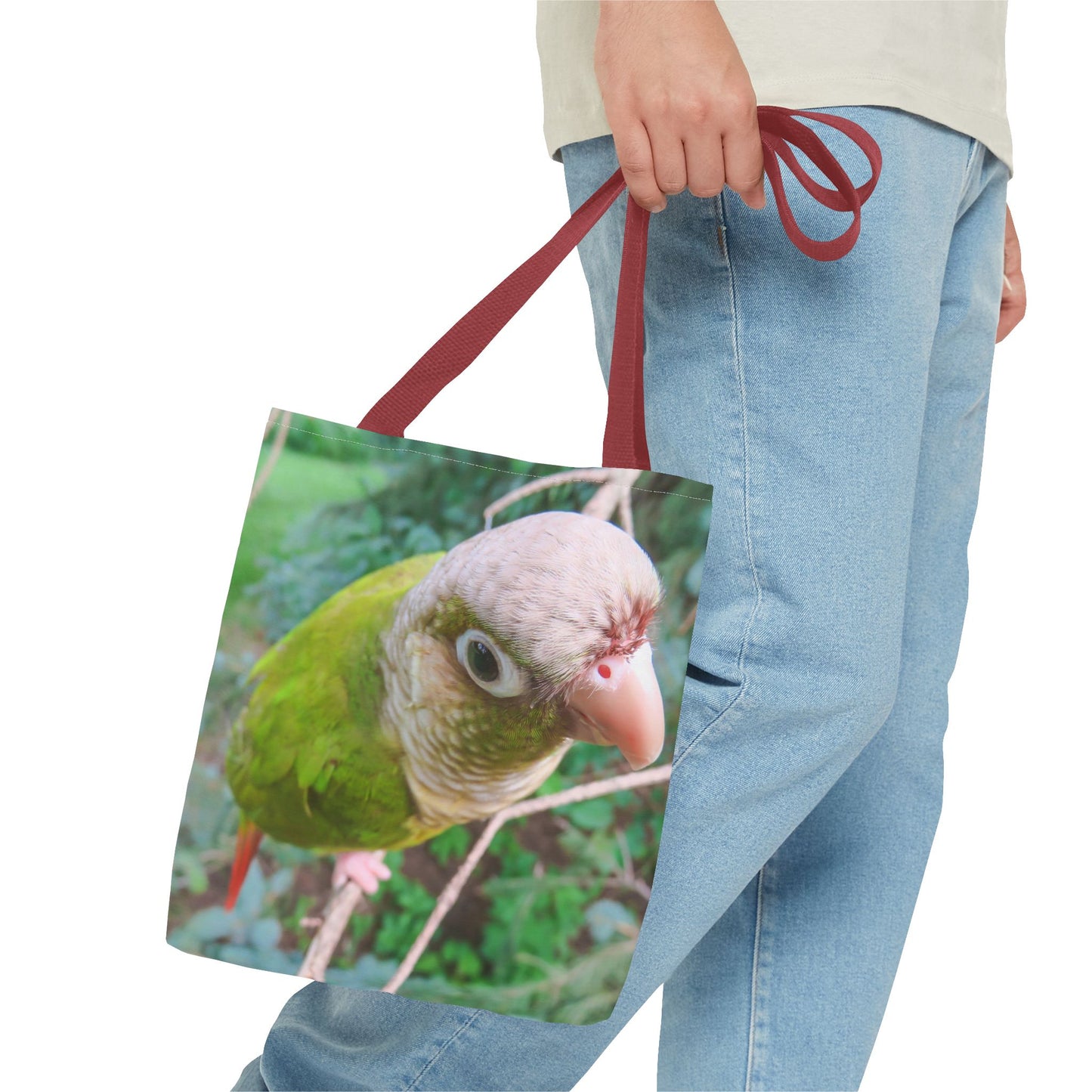 Tropical Sassy Parrot Tote Bag - 3 Sizes