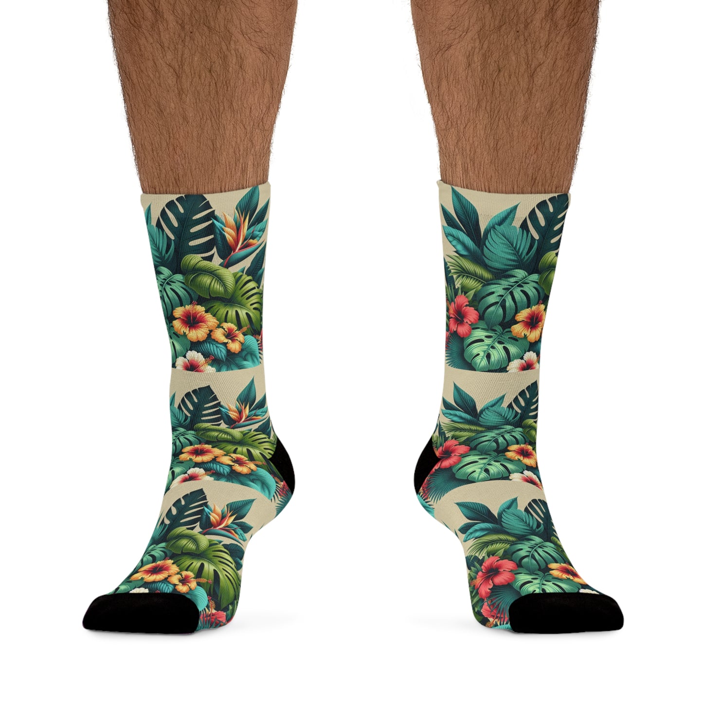 Recycled Poly Socks, Exotic Flora