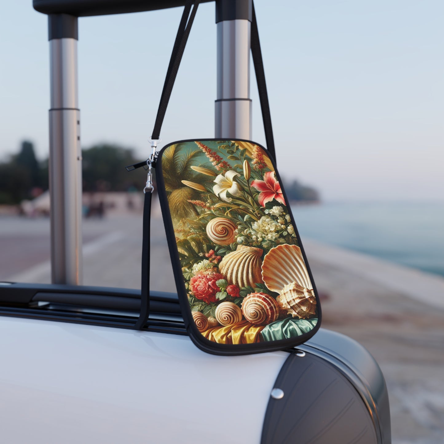 Passport Wallet – Perfect for Travelers & Adventurers / Shells and Flowers