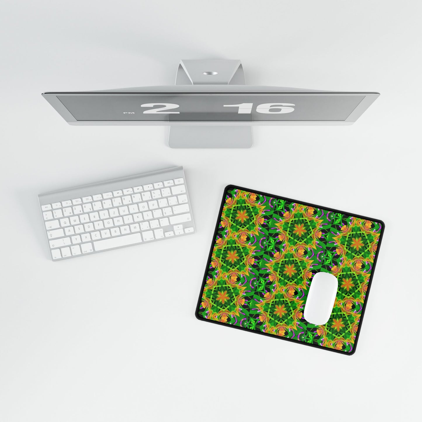 Copy of Desk Mats, Yellow Orchid Kaleidoscope, 3 sizes